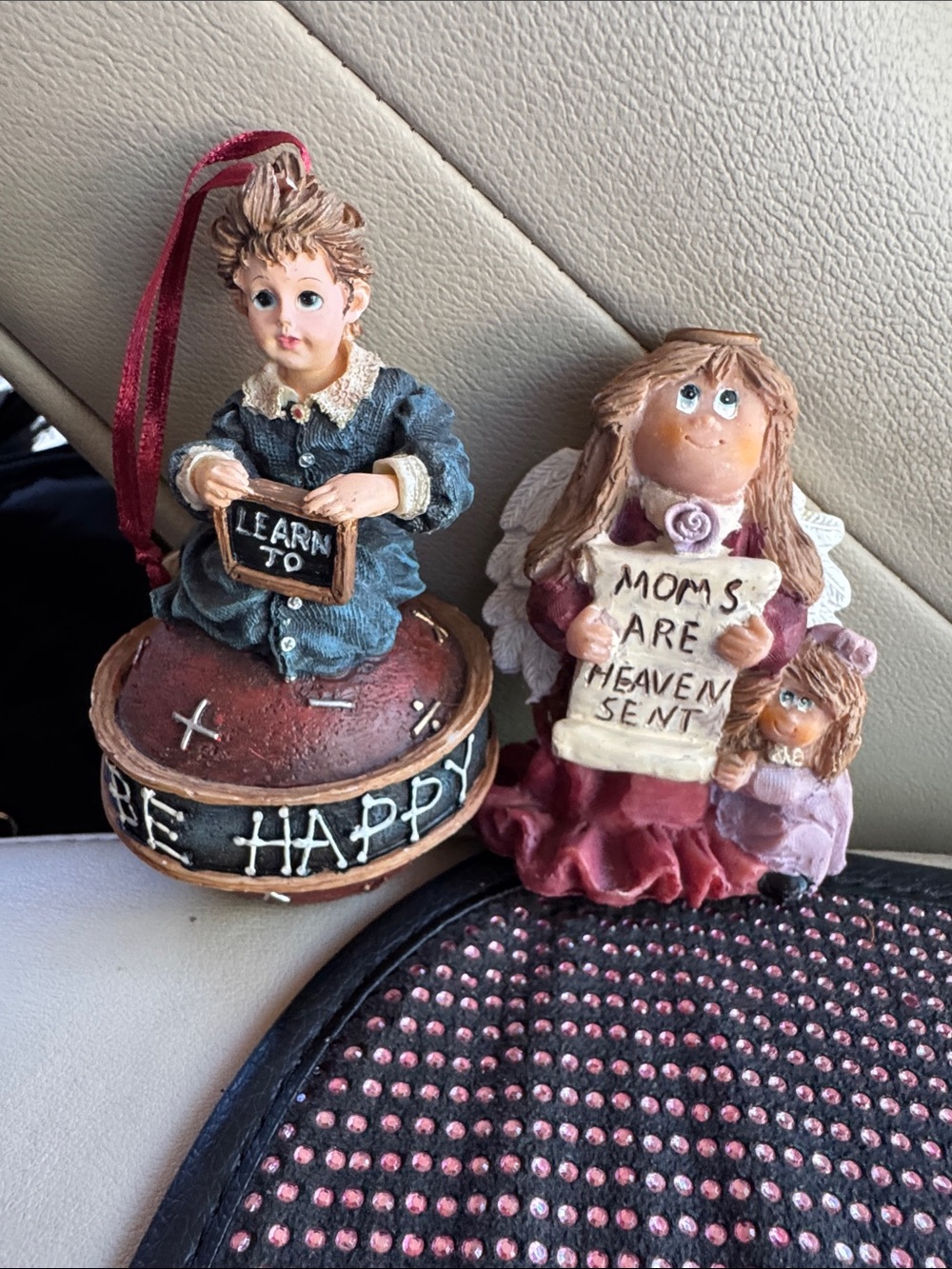 Set of 2 Vintage 1988 Angel & Teacher Home Decor Accents